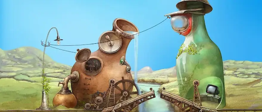 Paesaggio steampunk usato come immagine editoriale della sezione